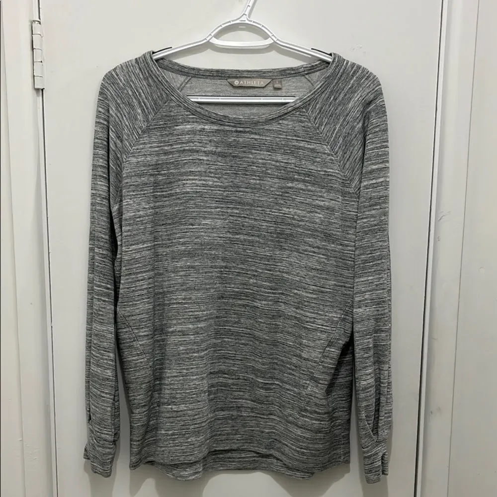 Athleta Gray Long Sleeve Top
